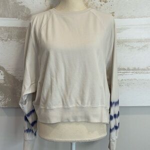 Z Supply Tye Dye Sleeve Sweatshirt Size Large